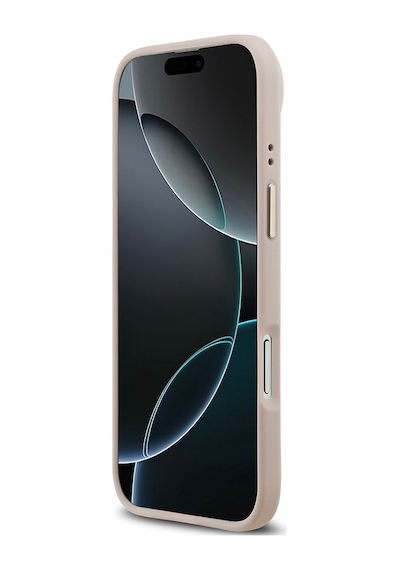 Apple Uyumlu iPhone 17 Air Kılıf Guess Lisanslı M-safeli 4g Desenli Pu Metal Plaka Klasik Logolu Pembe Pembe