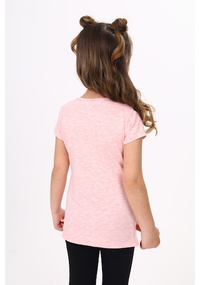 Toontoy Kids Toontoy Kız Çocuk T-shirt Yıldız Baskı Pembe Melanj