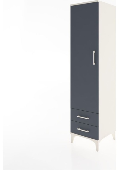 Hyperion Dolap Tek Raflı 2 Çekmeceli Tek Askılı 44x44x182 Ayt... Aytaşı