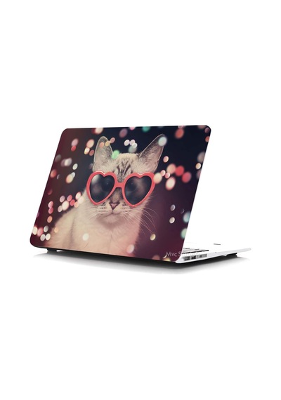 Macbook Air 13 İnç Kılıf A2337 M1 A2179 A1932 Uyumlu Mat Sert Kapak Uv Baskılı Kedi Desenli Koruyucu Hard Case Çizilme Önleyici Laptop Kılıfı Pembe Belirtilmemiş