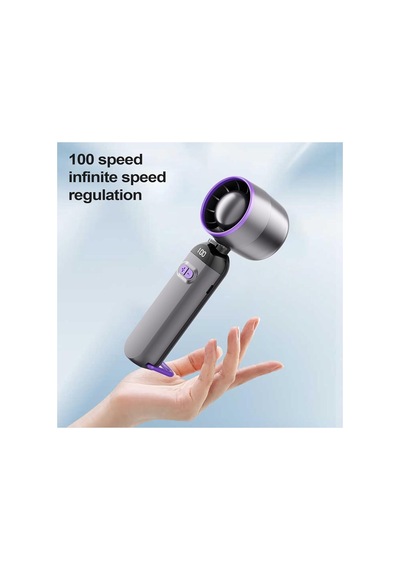 Şarjlı El Fanı 12000rpm 0-120 Hız Ayarı Masaüstü Vantilatör Mini Fan