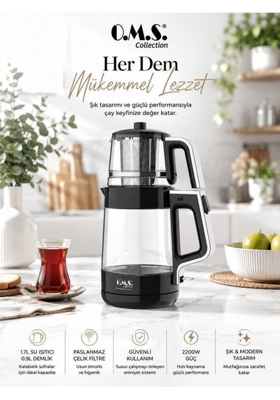 Oms Collection Protea 2 L Otomatik Çay Makinesi