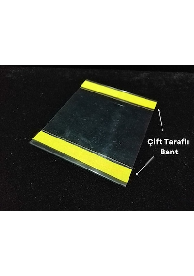 50 Adet C Tipi 12x10 Cm Depo Ürün Etiketliği Şeffaf Yapışkanlı