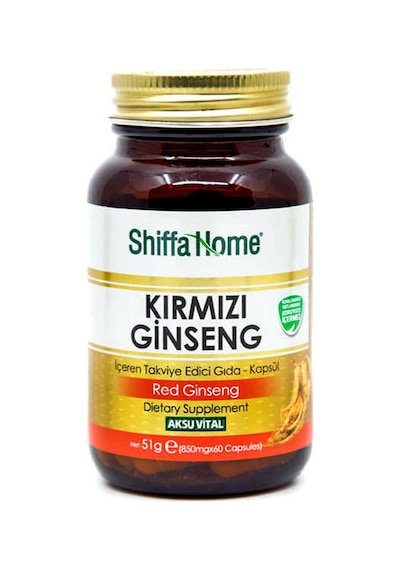 Shiffa Home (Aksuvital) Kırmızı Ginseng 850 MG 60 Kapsül x 2 Adet