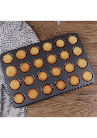 Cupcake Ve Muffin İçin Yanmaz Tepsi - Kek, Kurabiye, Turta Ve Çörek İçin Kapsül Kalıbı 24'lü Goldcakes