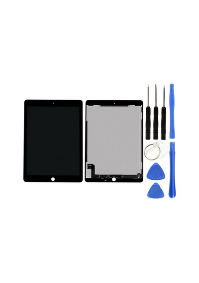 Apple Uyumlu iPad  Air 2.nesil A1566-a1567 Servis Dokunmatik Set Siyah + Tamir Seti
