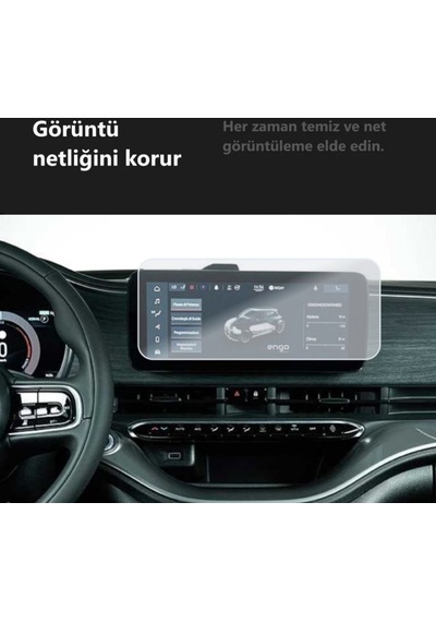 Fiat 500e Elektrikli Mat Ekran Koruyucu 10.25 İnç Multimedya