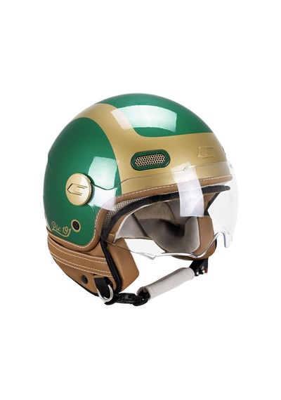 Cgm 191g Pix Sprint Verde Oro Sagomata Açık Kask Yeşil-gold