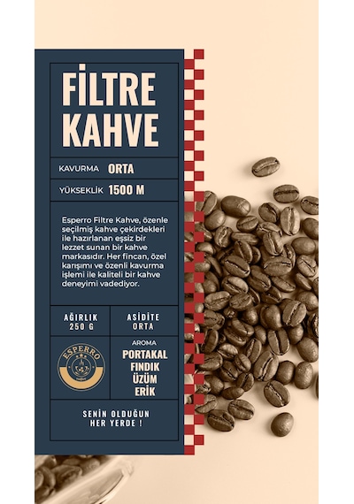 Esperro Premium Filtre Kahve 250 G