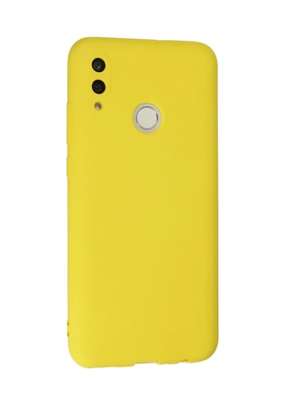 Bezos Huawei P Smart 2019 Kılıf Nano İçi Kadife Silikon - Sarı Ob