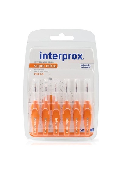 Interprox Interproximal Süper Micro 0.9mm Arayüz Fırçası 6 Adet Turuncu