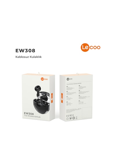 Lecoo EW308 Kablosuz Bluetooth 5.1 TWS Mikrofonlu Kulak İçi Kulaklık