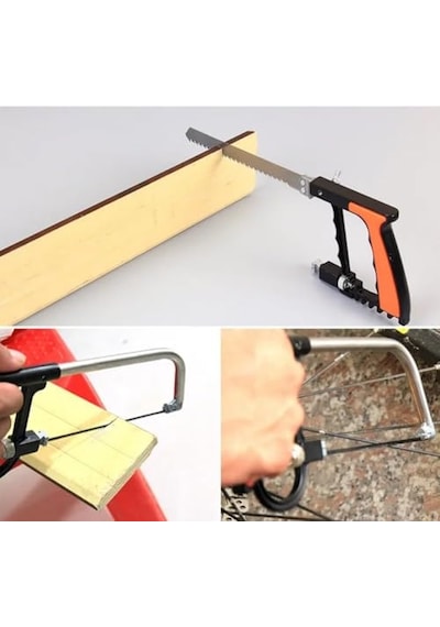 7 Parça Çok Amaçlı Kıl Testere Seti Metal, Ahşap, Pvc Ve Plastik Kesim İçin Mini El Testere Seti, Çelik Bı