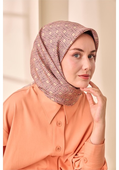 Silk Home Twill İpek Eşarp - 11479-25 Pembe Vizon