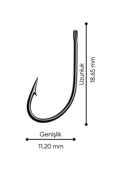 Olta İğnesi - Whale - Maru Sode - Nikel - No: 14 50'li Paket