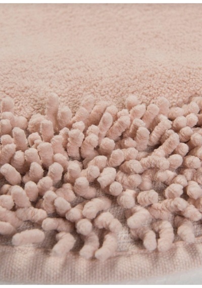 Cotton Special 2'li Oval Osmanlı Desen Pamuklu Klozet Takımı Pudra Renkli