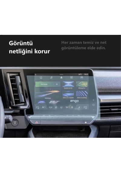 Renault Austral Multimedya Ekran Koruyucu Şeffaf Nano 9 İnç