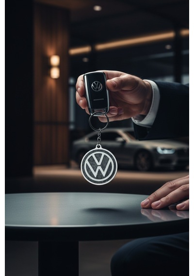 Volkswagen Logo Anahtarlık 3d Baskı Vw Uyumlu Şık Araç Anahtarlığı