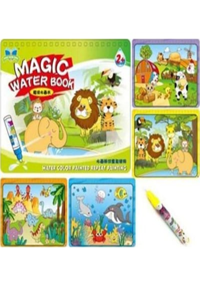 Magic Water Sihirli Boyama Kitabı 2'Li Set - Orman Diyarı Ve Hayv