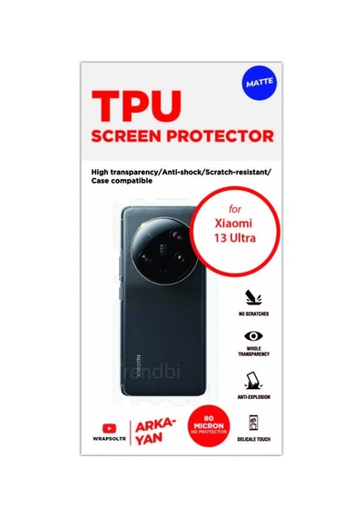 Xiaomi Uyumlu 13 Ultra Mat Arka Ve Yan Kaplama Tpu Film