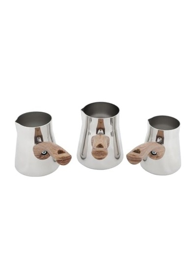 Serenk Definition Standlı 4 Parça Çelik Cezve Seti Aeropress