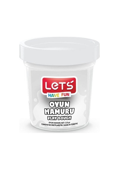 Lets Oyun Hamuru Tek Renk Beyaz 110 Gr L8440-5 Çok Renkli