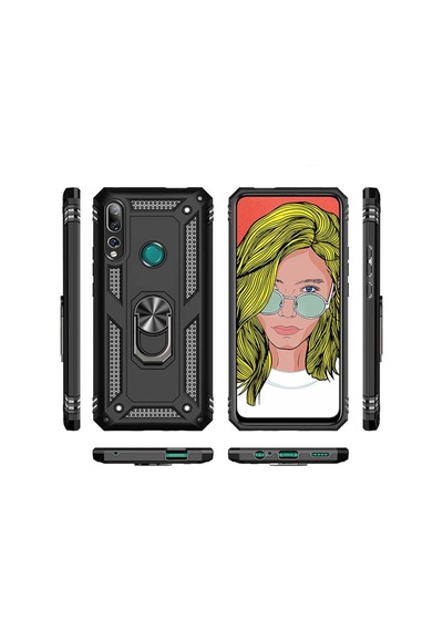 Huawei Y9 Prime 2019 Kilif Yüzüklü Zirh Tank Vega 405443071