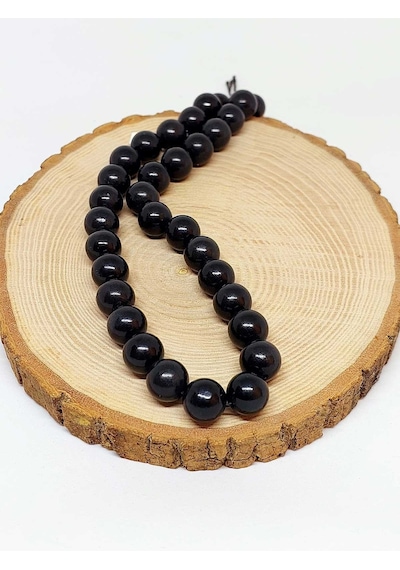 Yasamtohumu Shungite Şungit Taşı Dizi 12mm Gümüş