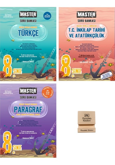 Okyanus Lgs 8. Sınıf Master Türkçe İnkılap Ve Paragraf Soru Bankası 3lü Set+ Telefon Standı
