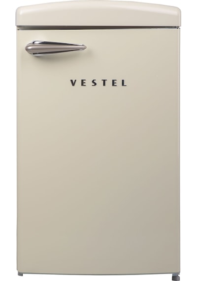 Vestel Retro SB14511 122 L Statik Buzdolabı Bej