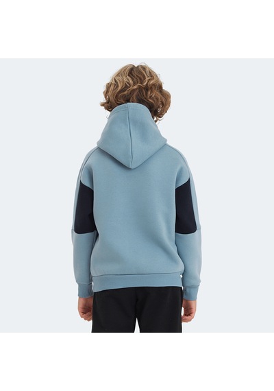Slazenger LAYNE Çocuk Kapüşonlu Cepli Mavi / Lacivert Sweatshirt