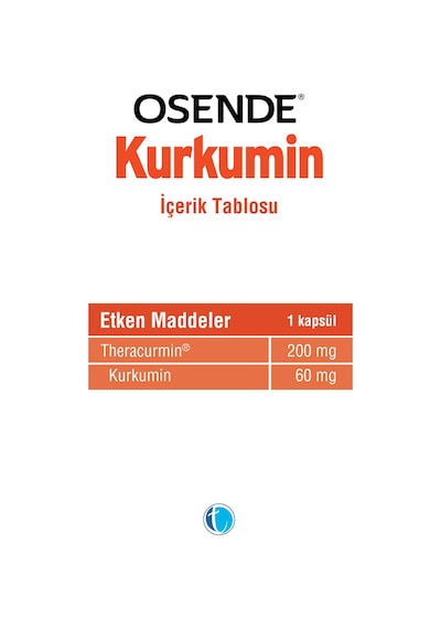 Osende Kurkumin  30 Yumuşak Kapsül