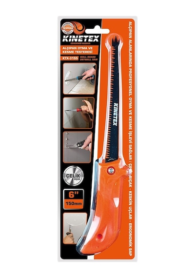 Kinetex Ktx-3155 Mini Alçıpan Oyma Ve Kesme Testere 150mm 6'' - 12'li Paket