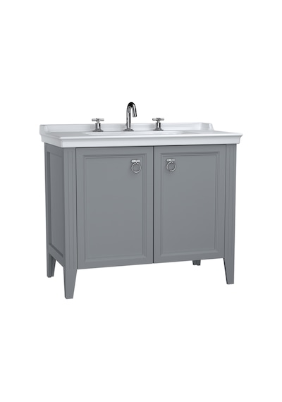 VitrA Valarte Kapaklı Etajerli Lavabo Dolabı 100 Cm Mat Gri 62166 Çok Renkli VitrA Valarte Kapaklı Etajerli Lavabo Dolabı 100 Cm Mat Gri 62166 Çok Renkli