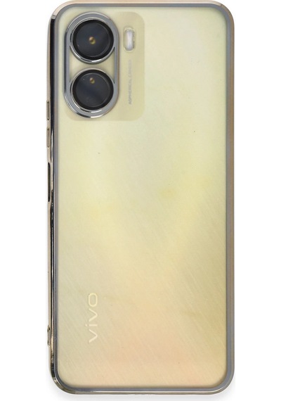 Newface - 246 - Vivo Y16 Kılıf Razer Lensli Silikon - Aconcept - - Gold
