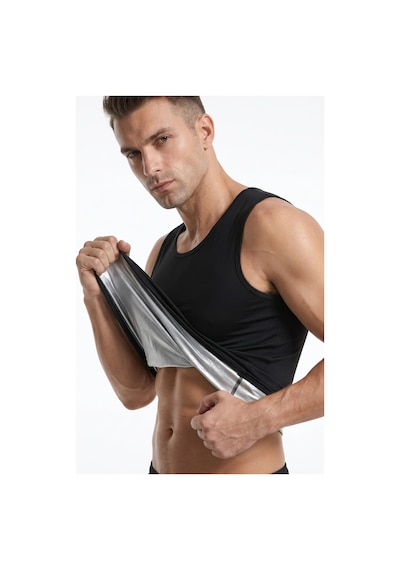 Fitformgiyim Sıyah Termal Spor Termal Erkek Atlet Korse Siyah