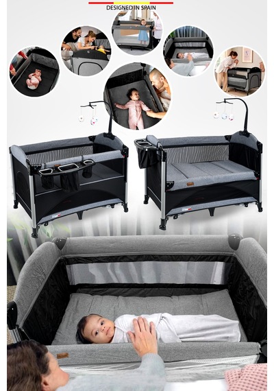 Baby Home 620 Lora-co 70x110 Bebek Oyun Parkı  Anne Yanı Beşik