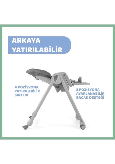 Bşkvirgo Mama Sandalyesi Dark Grey Renk: Dark Grey Bsk2026
