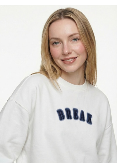 LOFT Oversize Kadın Sweatshirt Lf2042270 Q1.v1 Beyaz