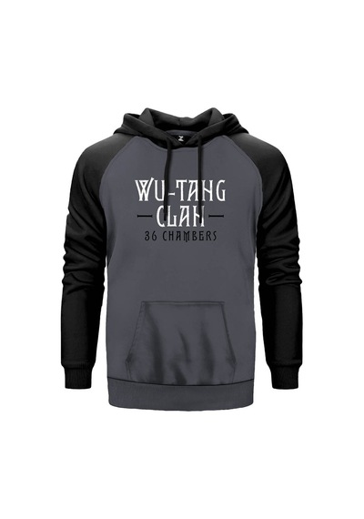 Wu Tang 36 Chambers Gri Renk Reglan Kol Sweatshirt