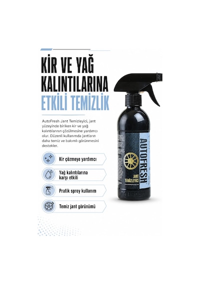Jant Temizleme Seti Demir Tozu Ve Jant Temizleyici + 5 Li Detay Fırçası