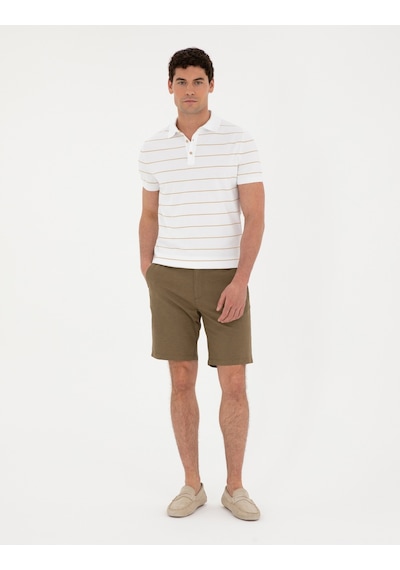 Pierre Cardin Erkek Haki Şort / Bermuda 50291519-vr027 Haki