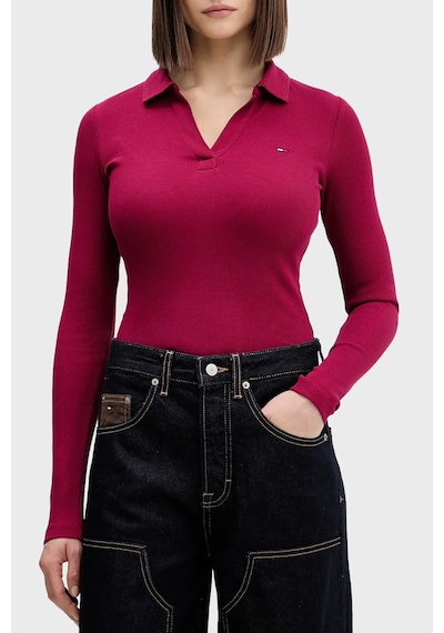 Tommy Jeans Bayan Polo Yaka T Shirt Dw0dw21933 Vlc Vişne Vişne Tommy Jeans Bayan Polo Yaka T Shirt Dw0dw21933 Vlc Vişne Vişne