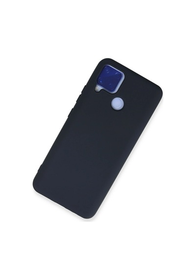 Newface Realme C15 Kılıf Nano İçi Kadife Silikon Glblseme - 15 - Lacivert