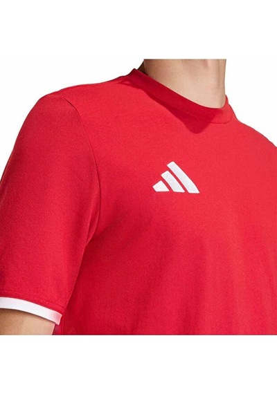 Adidas Ent26 Tee Erkek Spor T-shirt Jz6676 Kırmızı