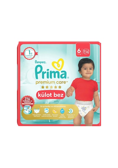 Prima Premium Care Külot Bez 6 Beden 13-19 Kg 28 Adet - Paket Tarı 5 - 6 Numara