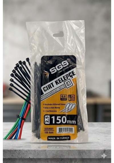 Tr 4601 Cırt Kelepçe 2.5x150 Siyah 100 Lü Paket