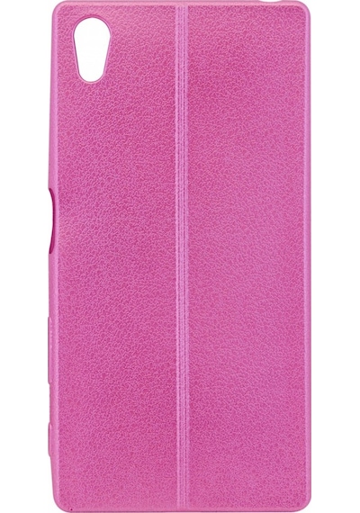 Nettech Sony Xperia Z5 Uyumlu Dikişli Seri Arka Koruma Kılıf - Pembe Pembe