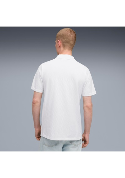 Puma Bmw Mms Jaquard Polo Erkek Yetişkin Polo T-shirt Beyaz