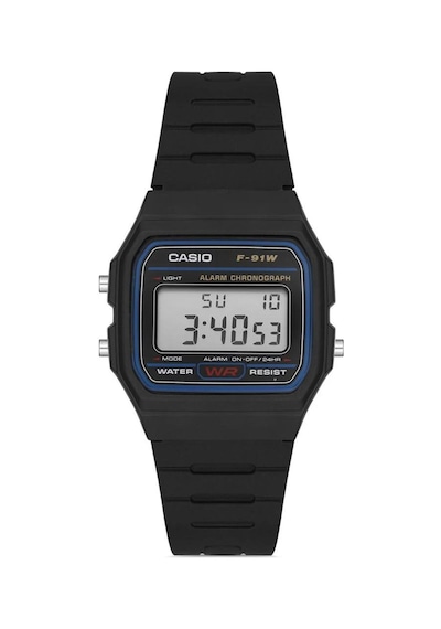 F-91w-1dg Retro Plastik Dijital Erkek Kol Saati Siyah